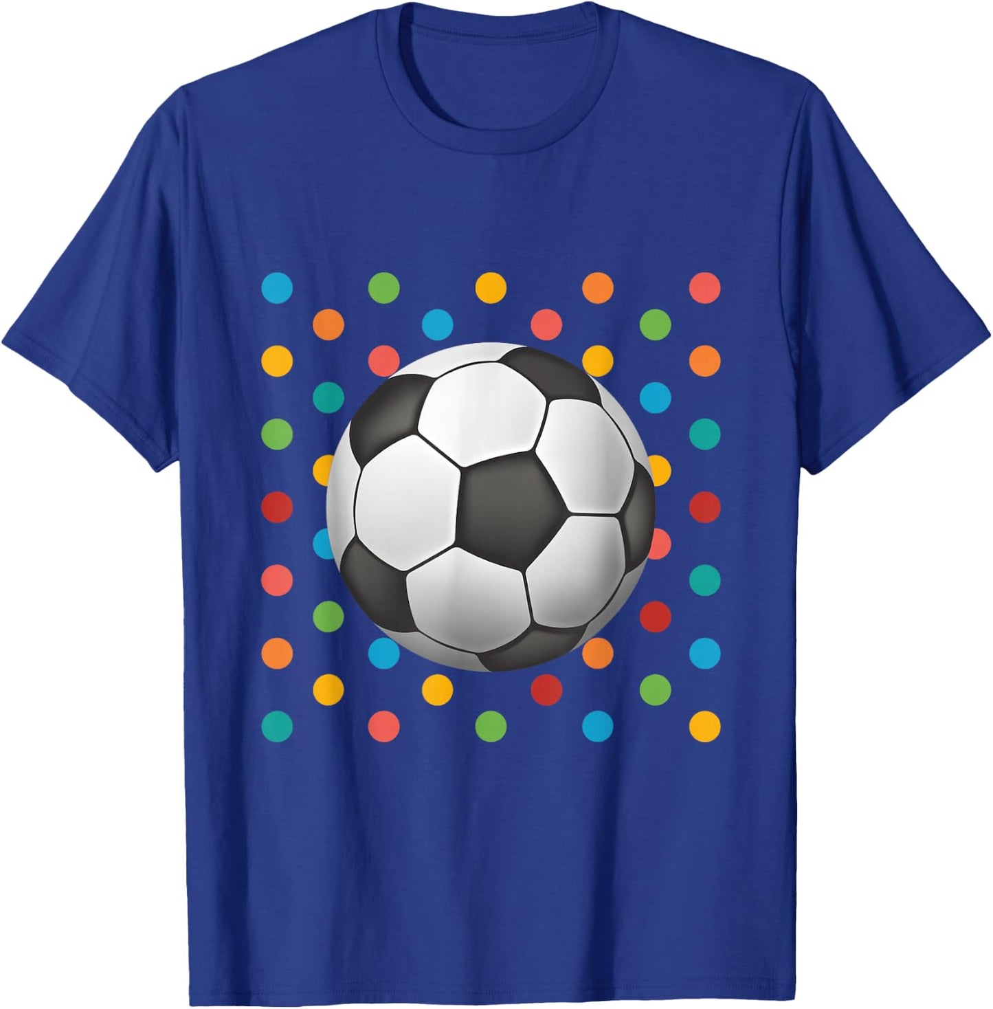 Dot Day Shirt Polka Dots Soccer Kids Boys Girls Youths T-Shirt - T-Shirt | Royal