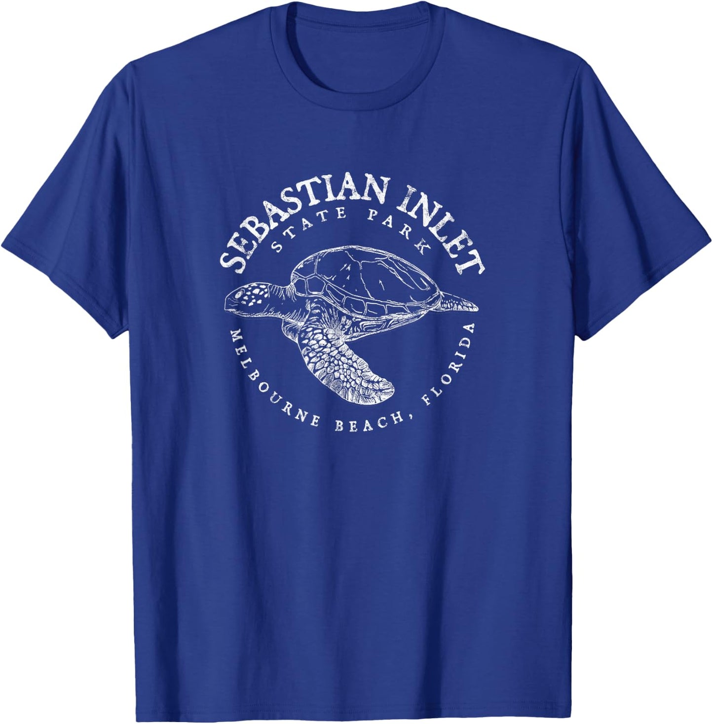 Sebastian Inlet State Park Florida Scuba Diving Turtle T-Shirt - T-Shirt | Royal