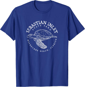 Sebastian Inlet State Park Florida Scuba Diving Turtle T-Shirt - T-Shirt | Royal