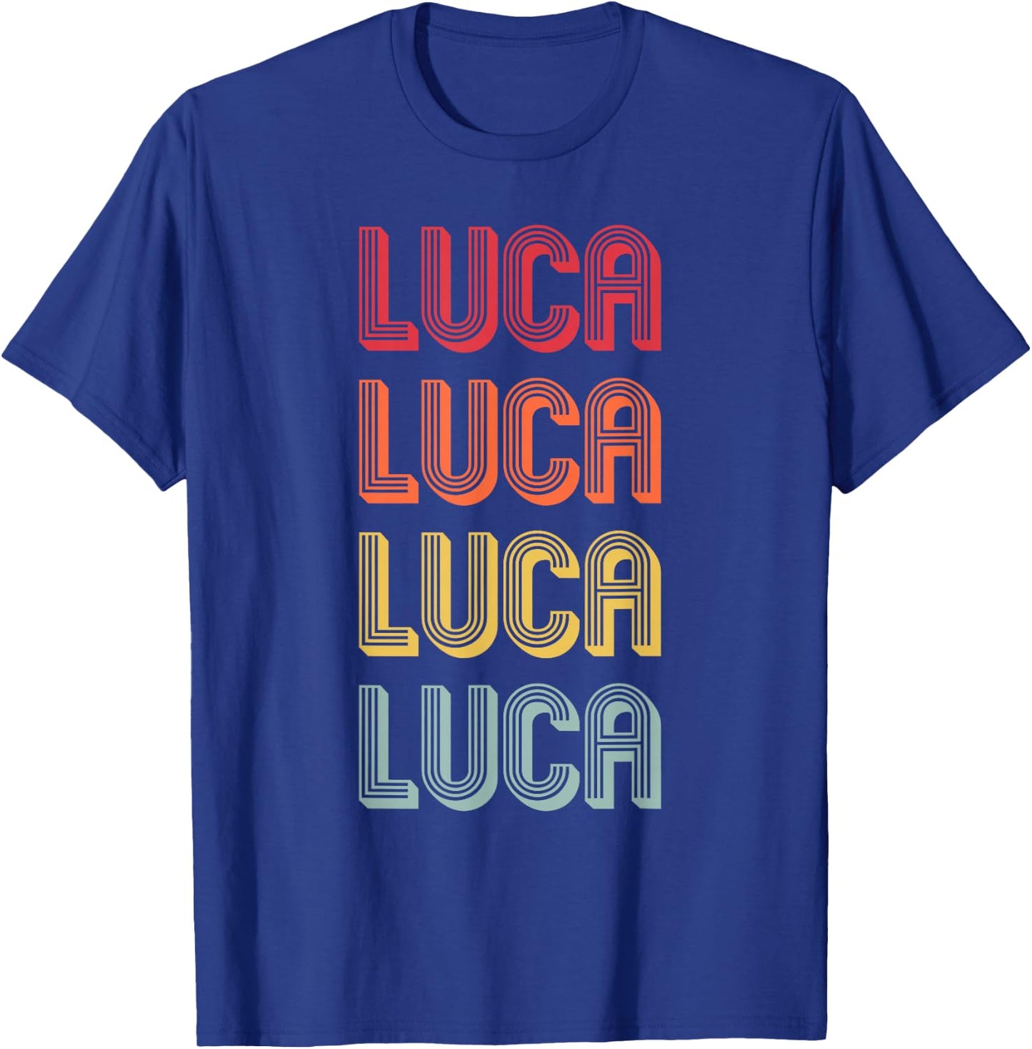 Luca Gift Name Personalized Funny Retro Vintage Birthday T-Shirt - T-Shirt | Royal