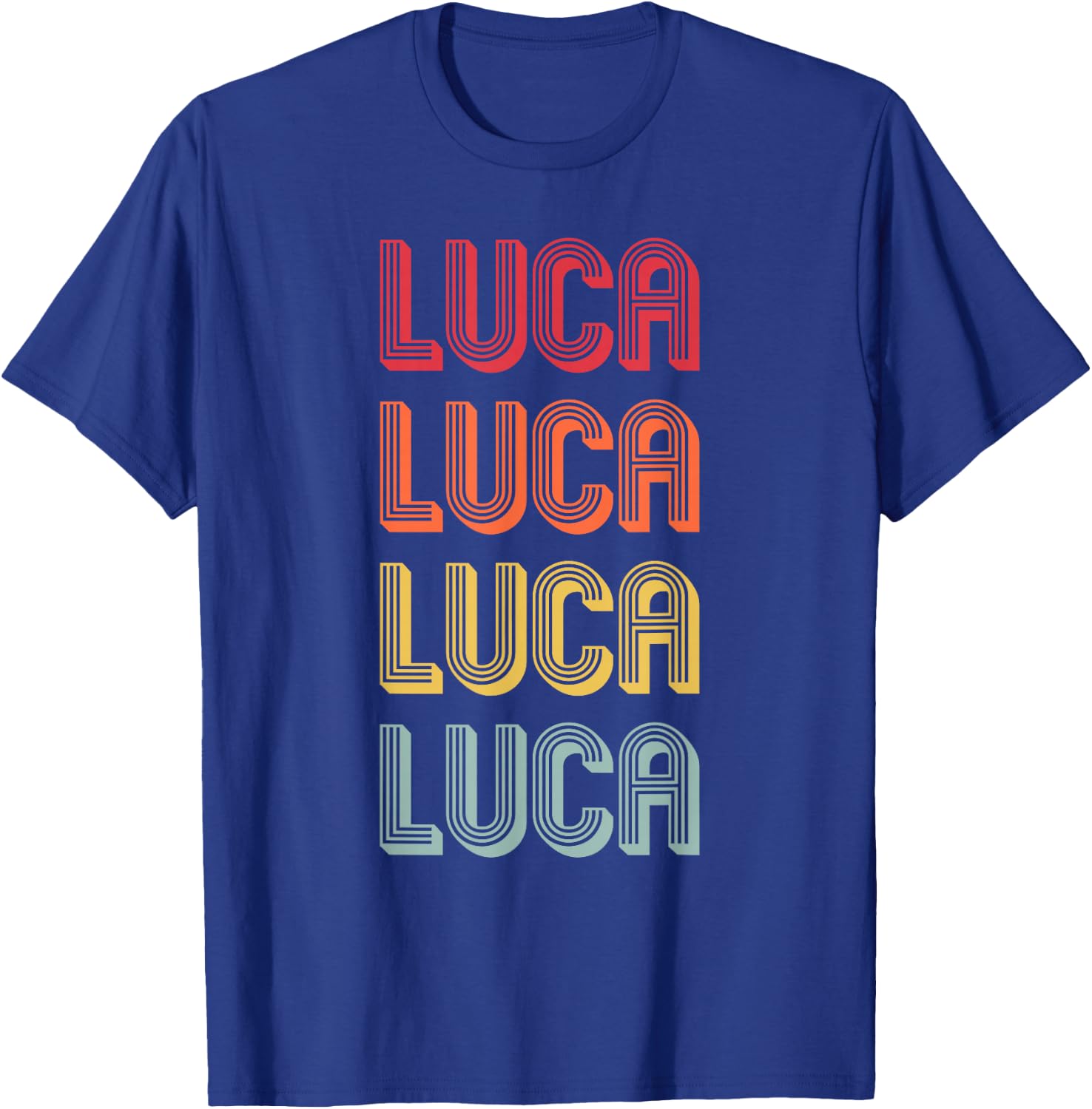 Luca Gift Name Personalized Funny Retro Vintage Birthday T-Shirt - T-Shirt | Royal