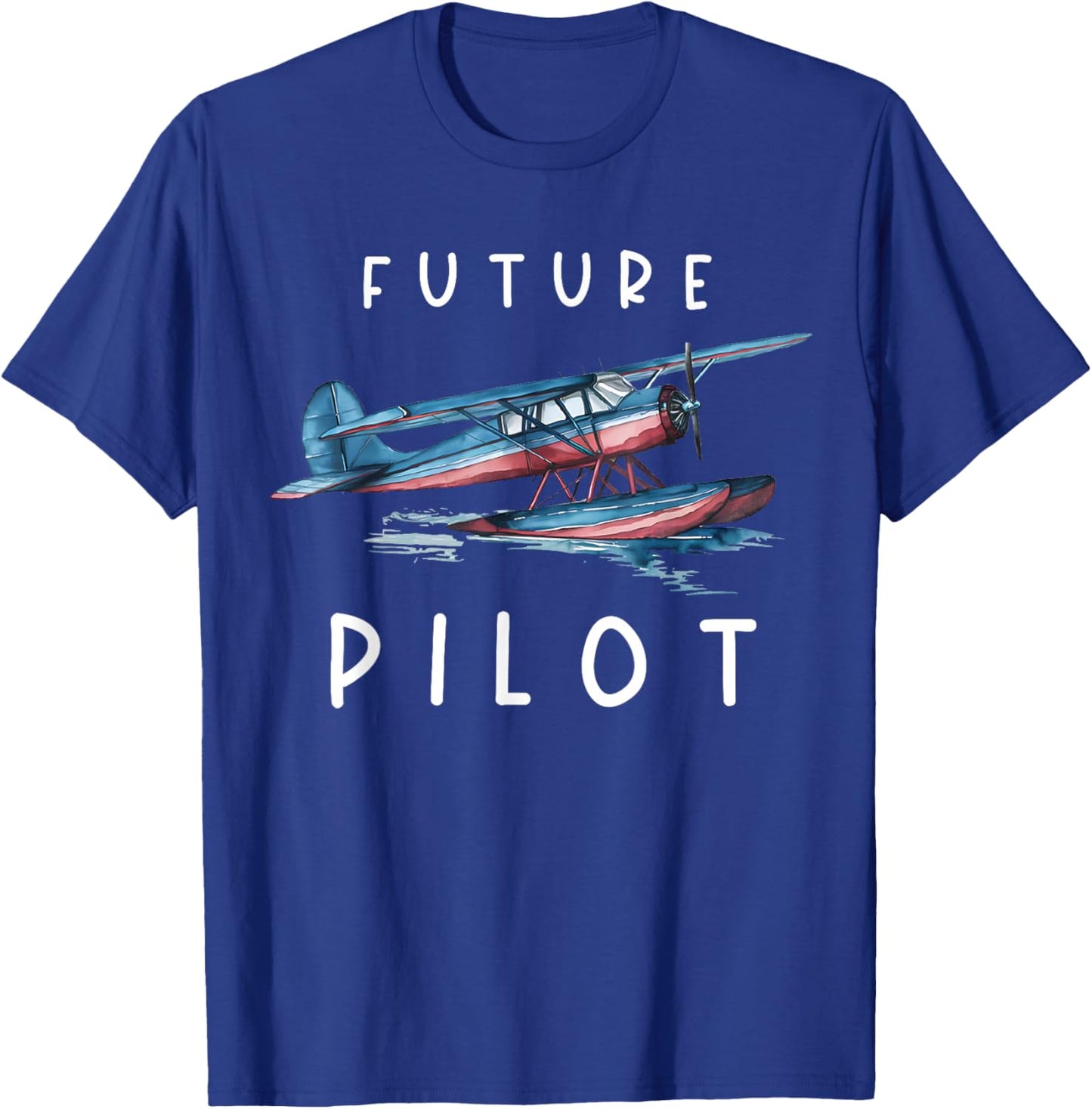 Future Pilot Seaplane Toddler Float Airplane Pilot Kids T-Shirt - T-Shirt | Royal
