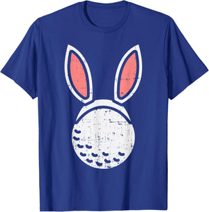 Golf Ball Bunny Ears Funny Golfing Easter Golfer Gift T-Shirt - T-Shirt | Royal