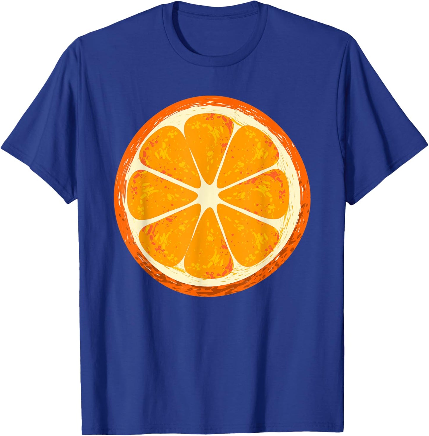 Funny Orange Sliced Fruit Lazy Easy Halloween Costume T-Shirt - T-Shirt | Royal