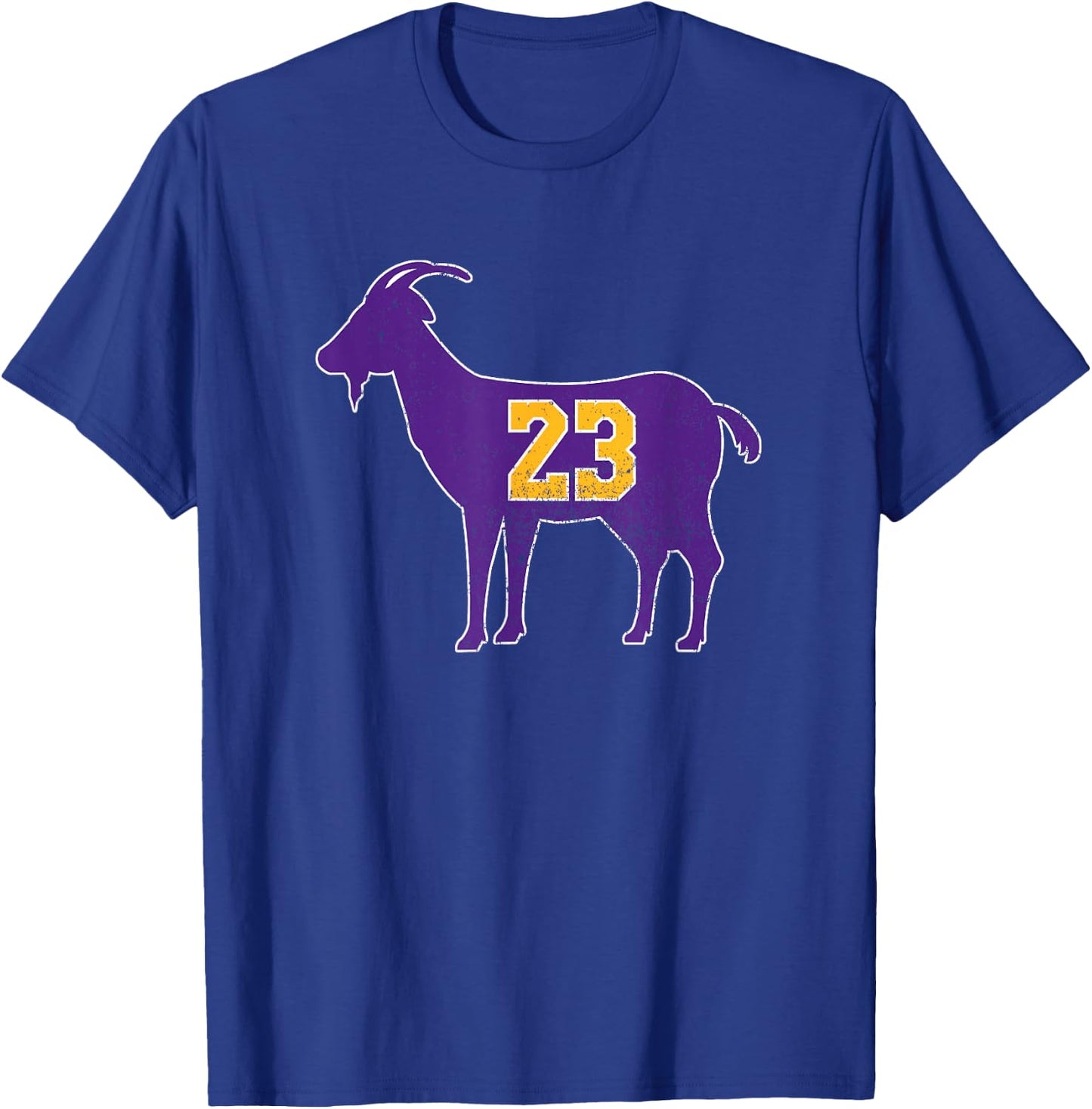 Vintage Goat 23 Distressed T-Shirt - T-Shirt | Royal