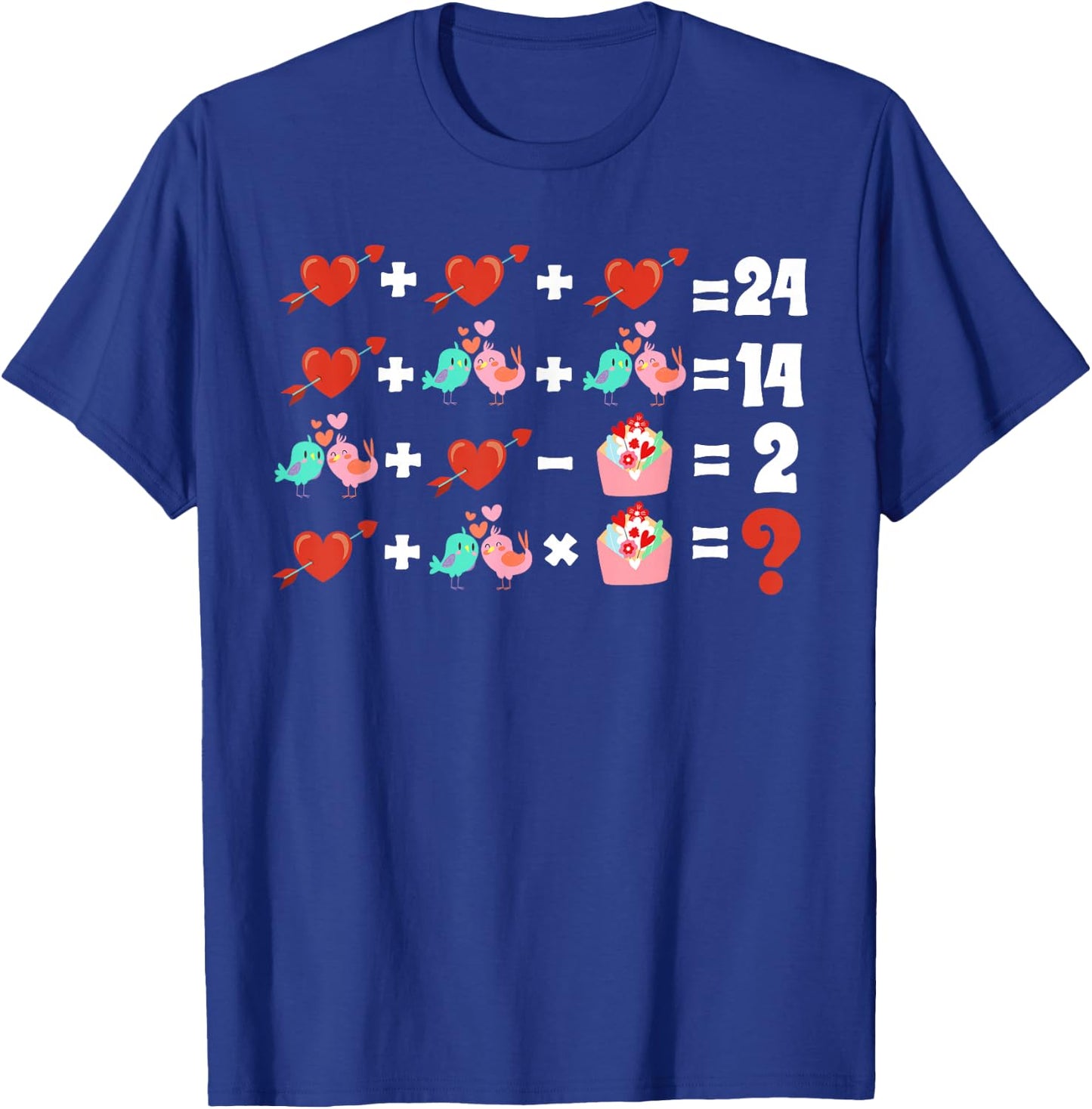 Order Of Operations Quiz Funny Valentine Math Teacher 2024 T-Shirt - T-Shirt | Royal