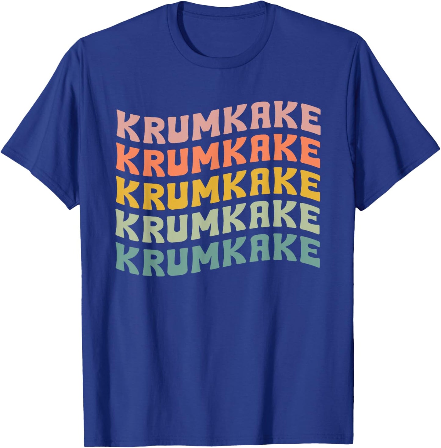 Krumkake Typeset Apparel Scandinavian Waffer Lovers T-Shirt - T-Shirt | Royal