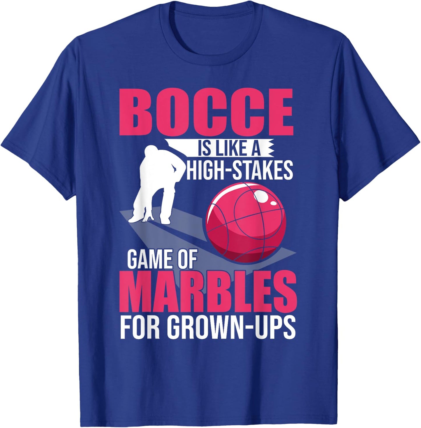 Petanque Italian Bocci Sports Bocce Game Bocce Ball Player T-Shirt - T-Shirt | Royal