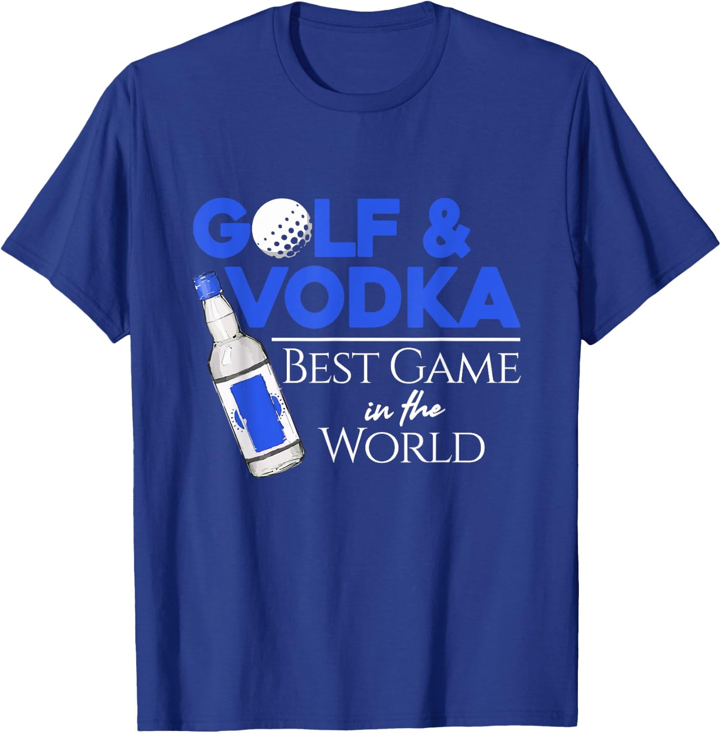 Golf and Vodka - Best Team Playing Golf T-Shirt - T-Shirt | Royal