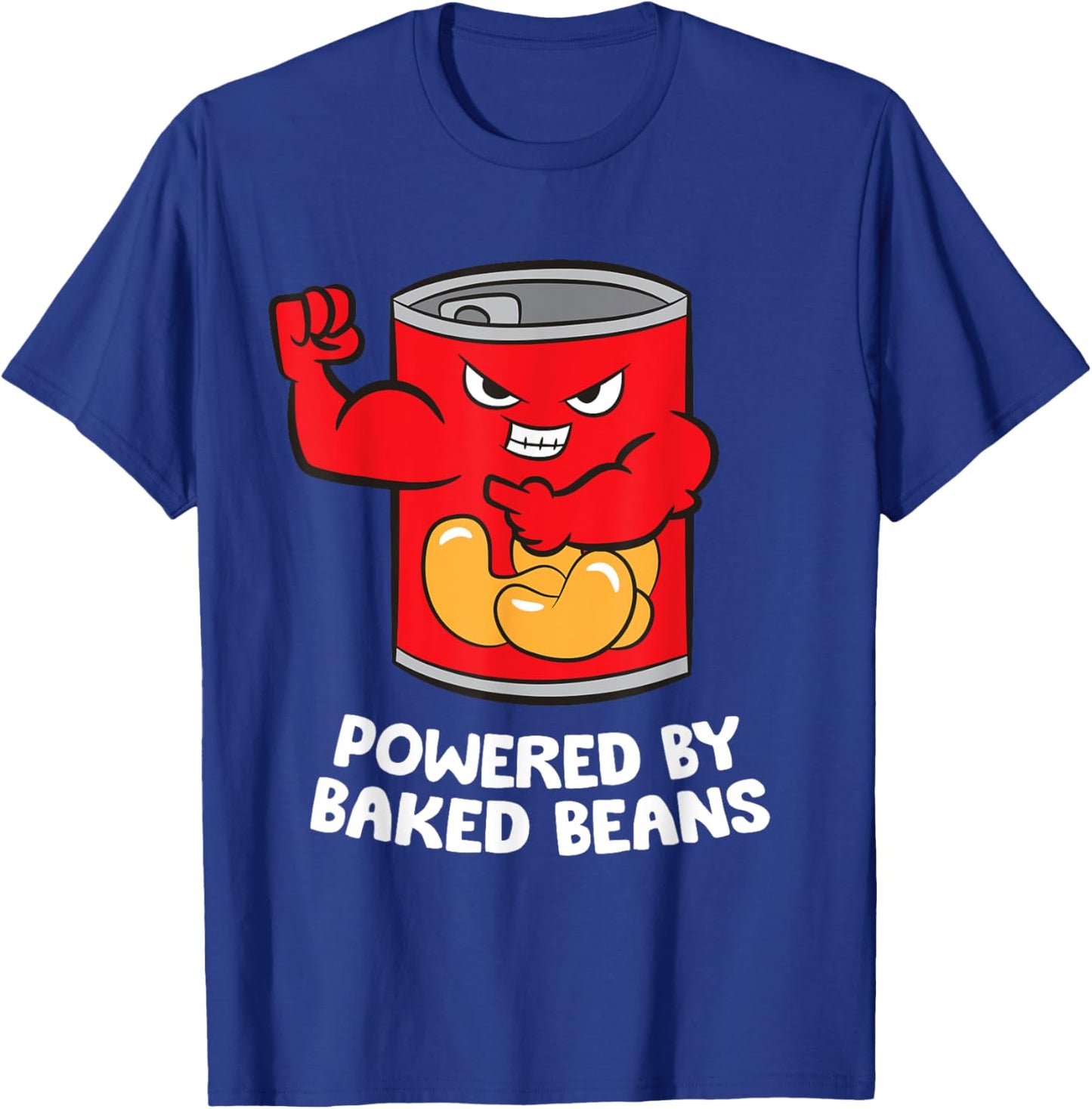 Powered By Baked Beans T-Shirt - T-Shirt | Royal