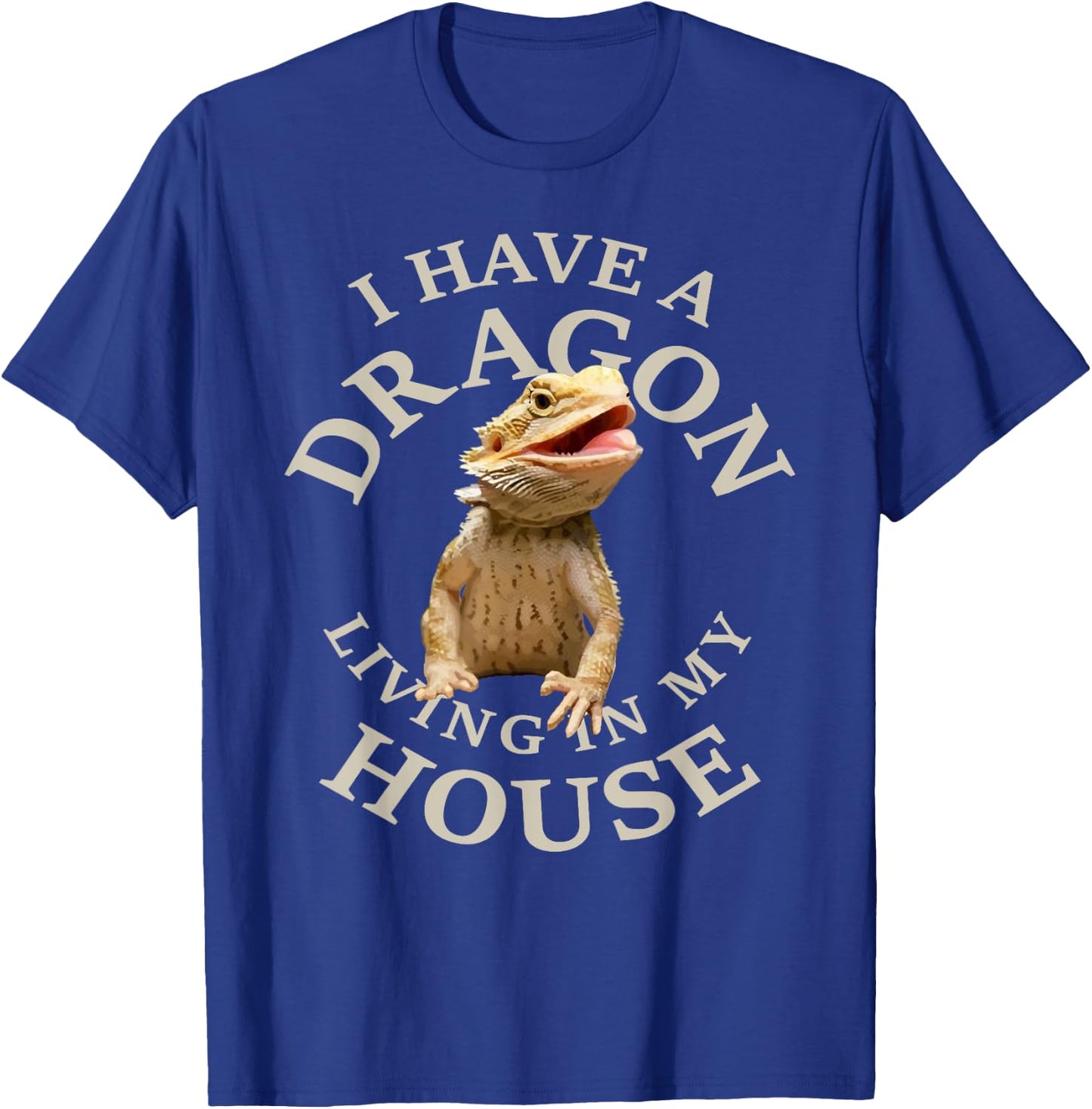 Bearded Dragon Design Youth Lizard Gift Clothing Pocket T-Shirt - T-Shirt | Royal