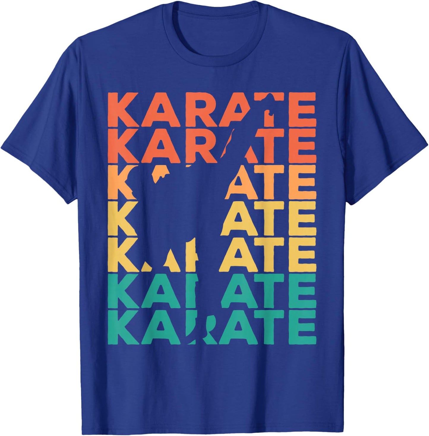 Retro Vintage Karate Gift Karateka Small T-Shirt - T-Shirt | Royal