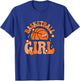 Basketball Girl Cute Groovy Basketball Lover Women Girls T-Shirt - T-Shirt | Royal