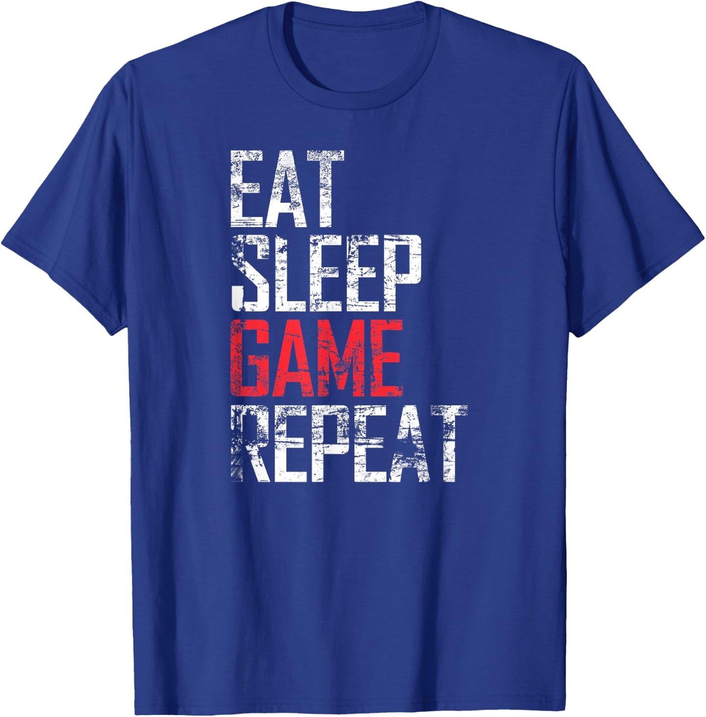 Eat Sleep Game Repeat Video Game Gift T-Shirt - T-Shirt | Royal