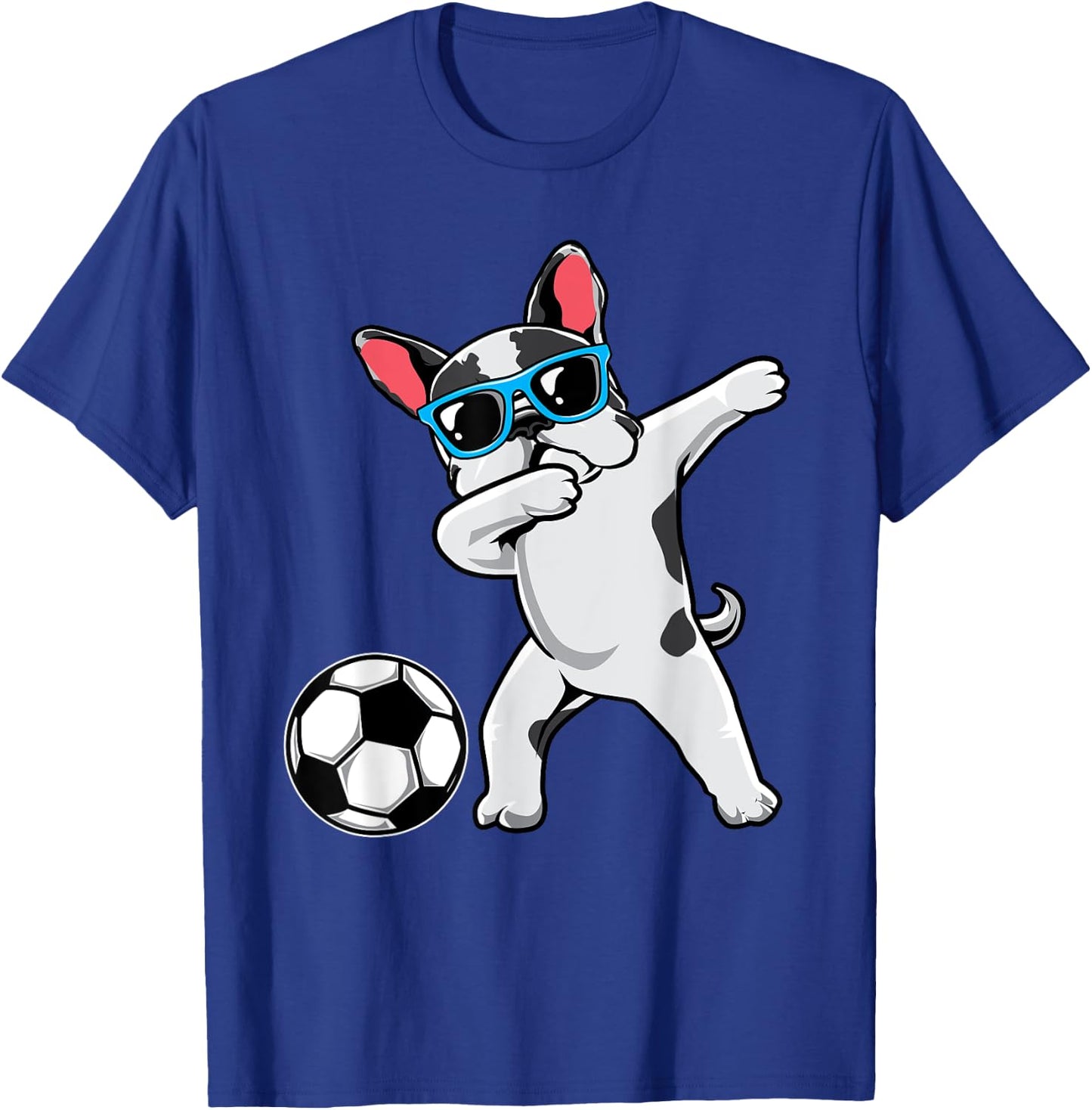 Dabbing French Bulldog Cute Frenchie Dab Soccer Boys Gift T-Shirt - T-Shirt | Royal