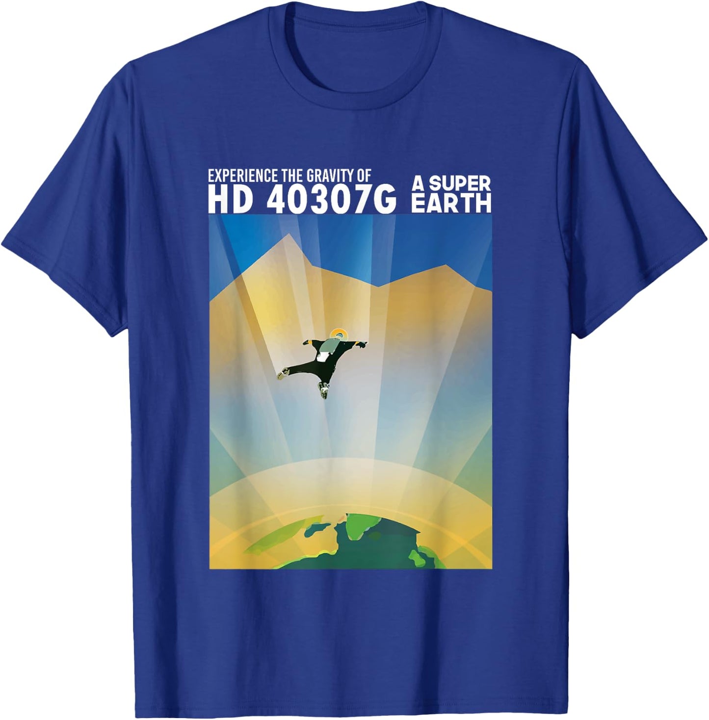 NASA Visions of The Future Super Earth HD 40307g T-Shirt - T-Shirt | Royal