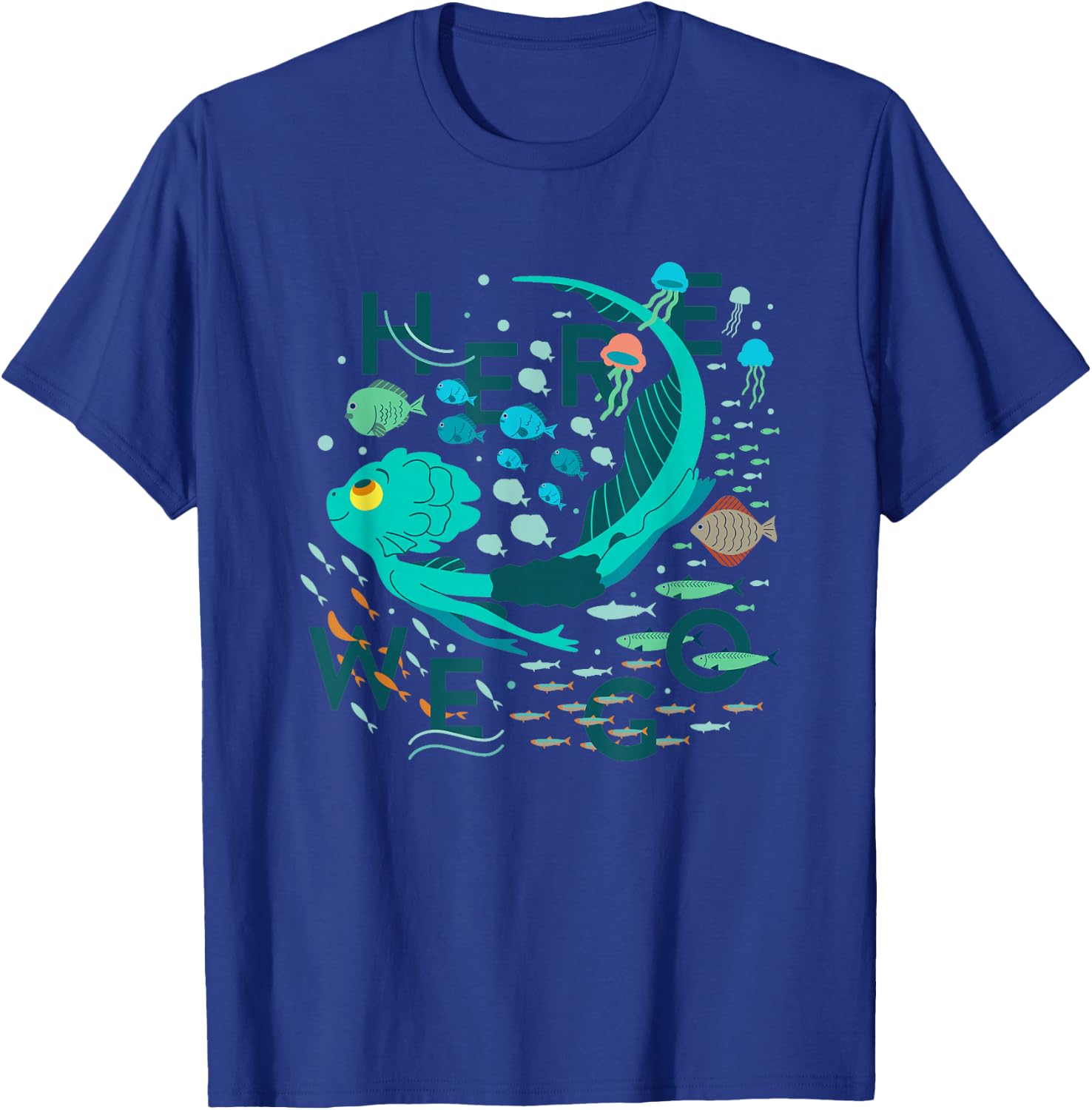 Disney Pixar Luca Here We Go T-Shirt - T-Shirt | Royal