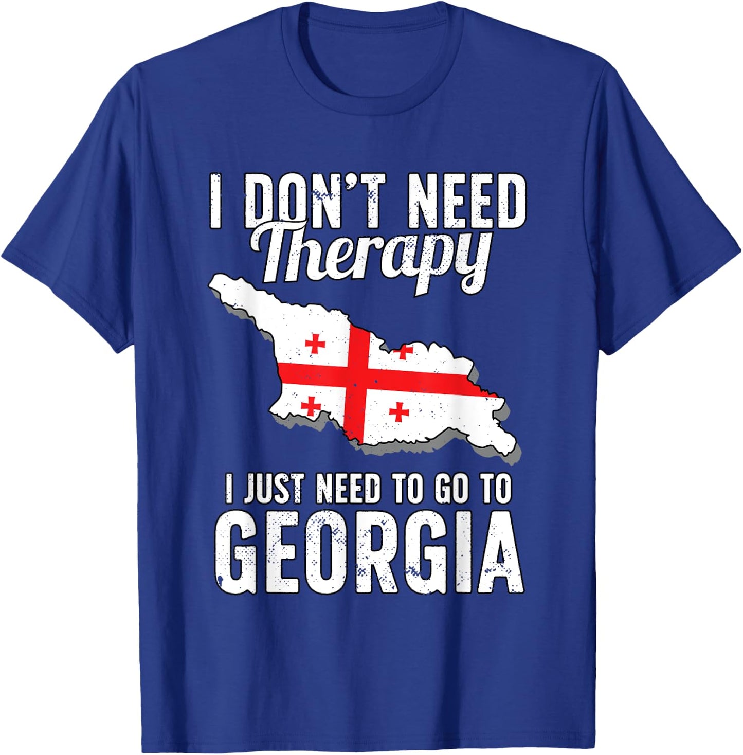 Georgian Flag I Georgia Flag I Vacation Georgia T-Shirt - T-Shirt | Royal