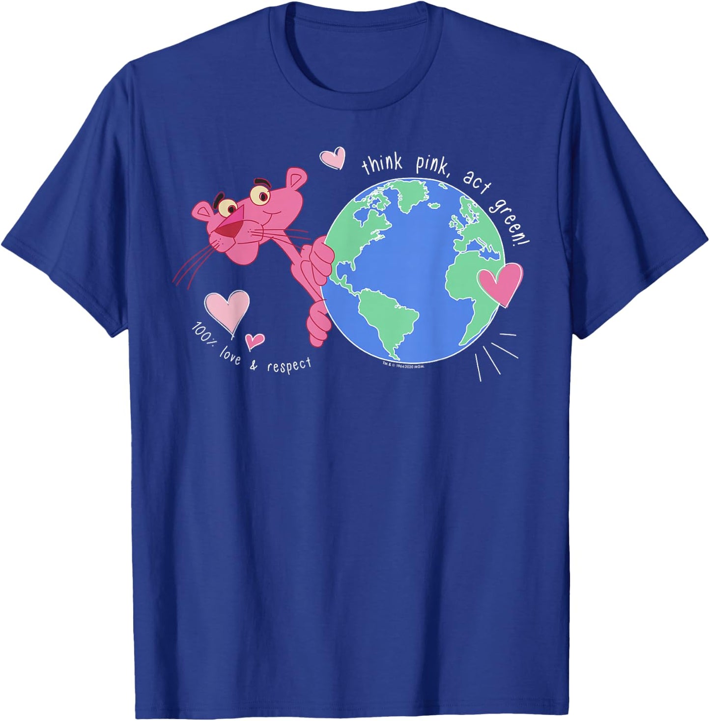 The Pink Panther Think Pink Act Green T-Shirt - T-Shirt | Royal