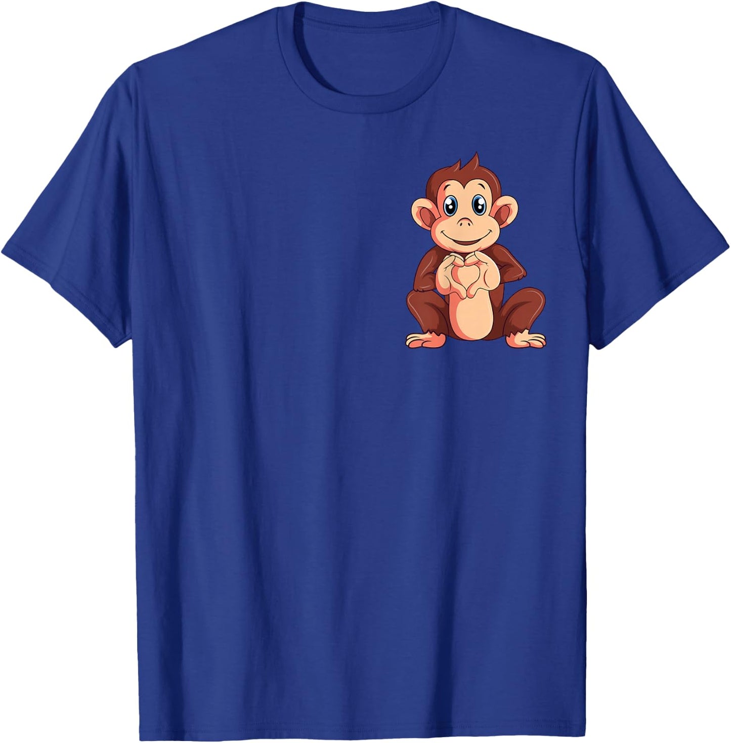 Monkey Lover Boys Girls Kids Women T-Shirt - T-Shirt | Royal