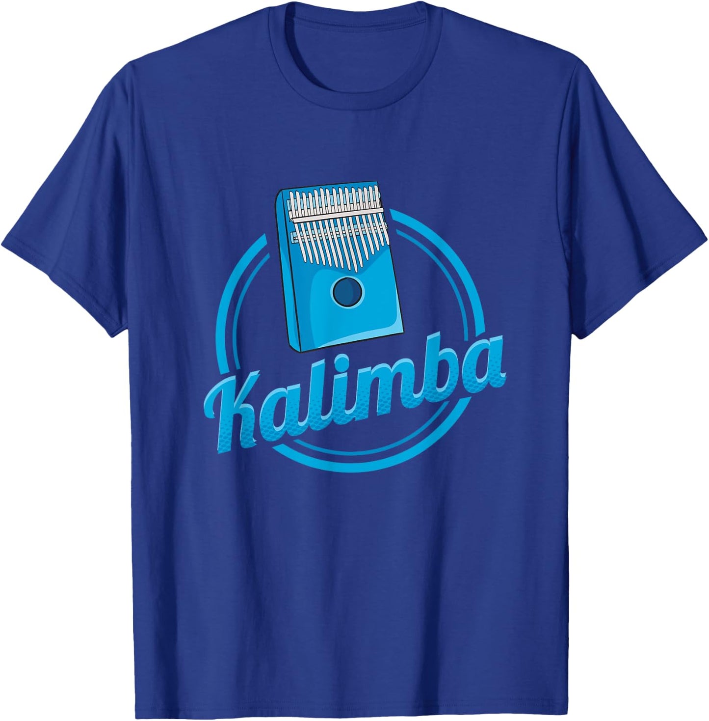 Blue Idiophone Design for Kalimba Players T-Shirt - T-Shirt | Royal