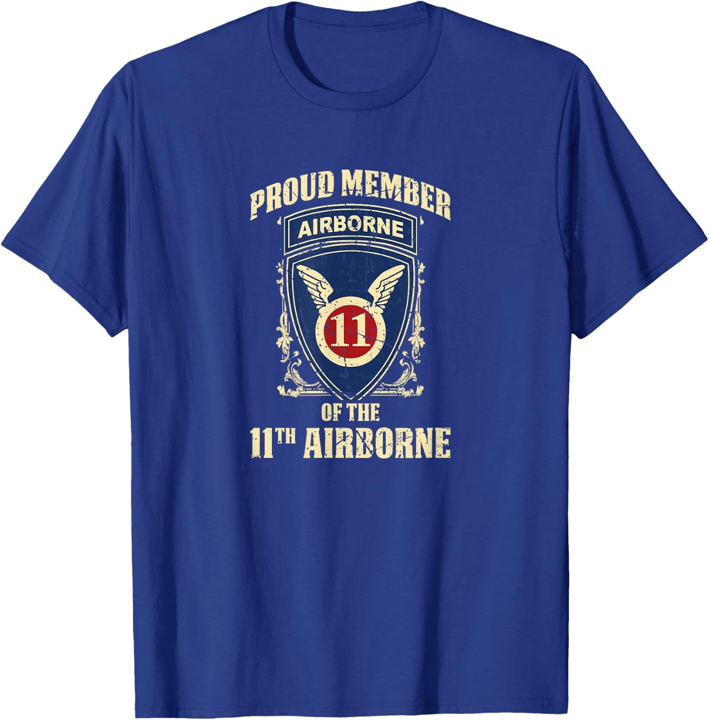 Airborne Shirt - 11th Airborne T-Shirt - T-Shirt | Royal