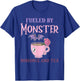 Fueled By Monster Romance And Tea Funny Cute Halloween T-Shirt - T-Shirt | Royal