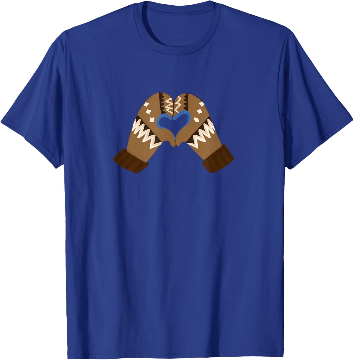 Bernie Sanders Mittens Valentine's Day Bernie Mittens Heart T-Shirt - T-Shirt | Royal