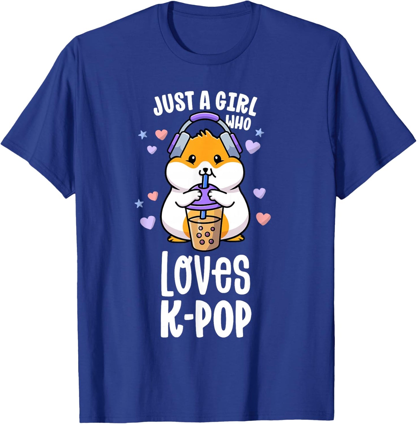 K Pop Gifts For Teens Girl Kawaii KPop Hamster Bubble Tea T-Shirt - T-Shirt | Royal