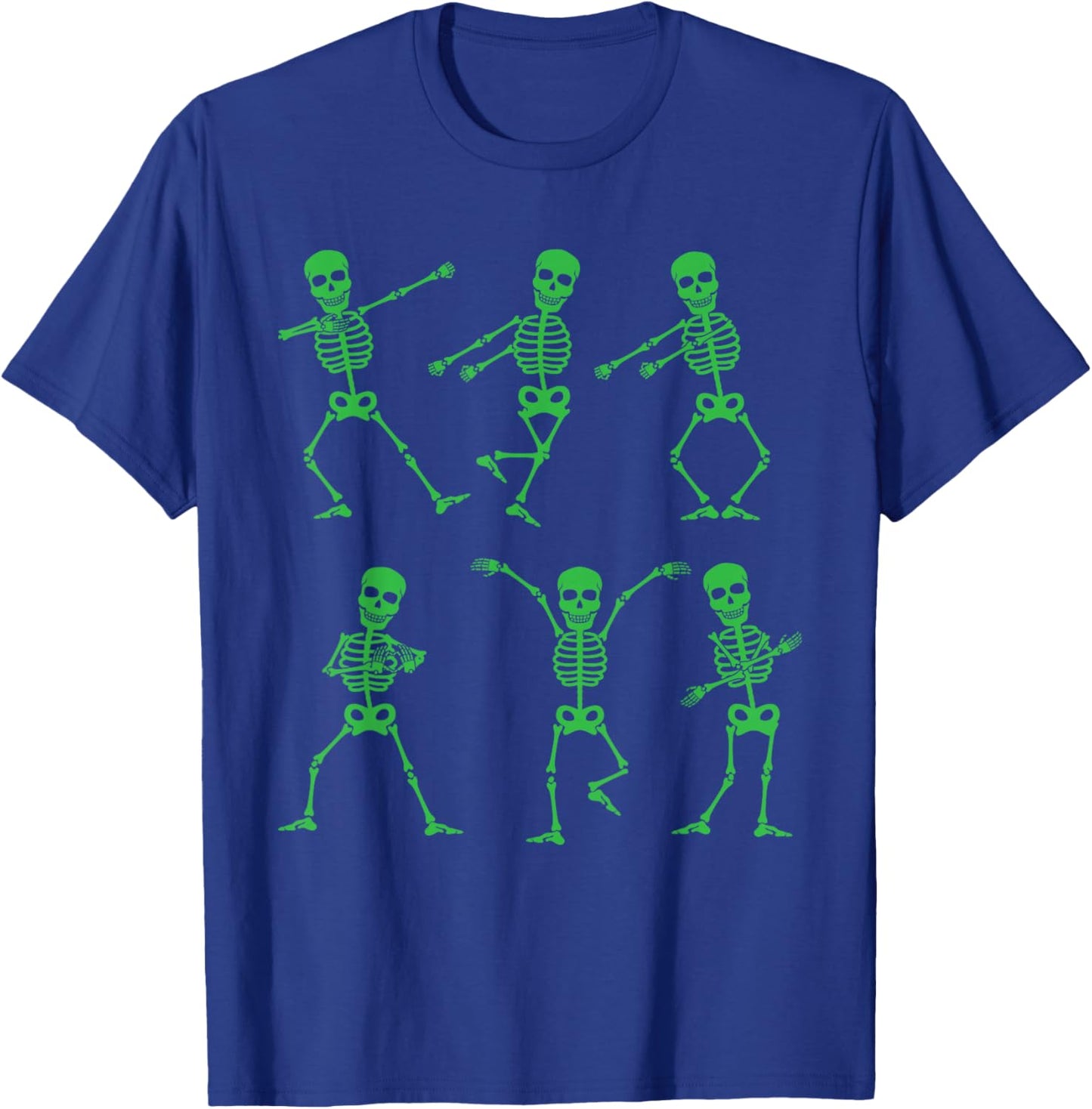 Happy Halloween Dancing Skeletons Skull Party Adults Kids T-Shirt - T-Shirt | Royal