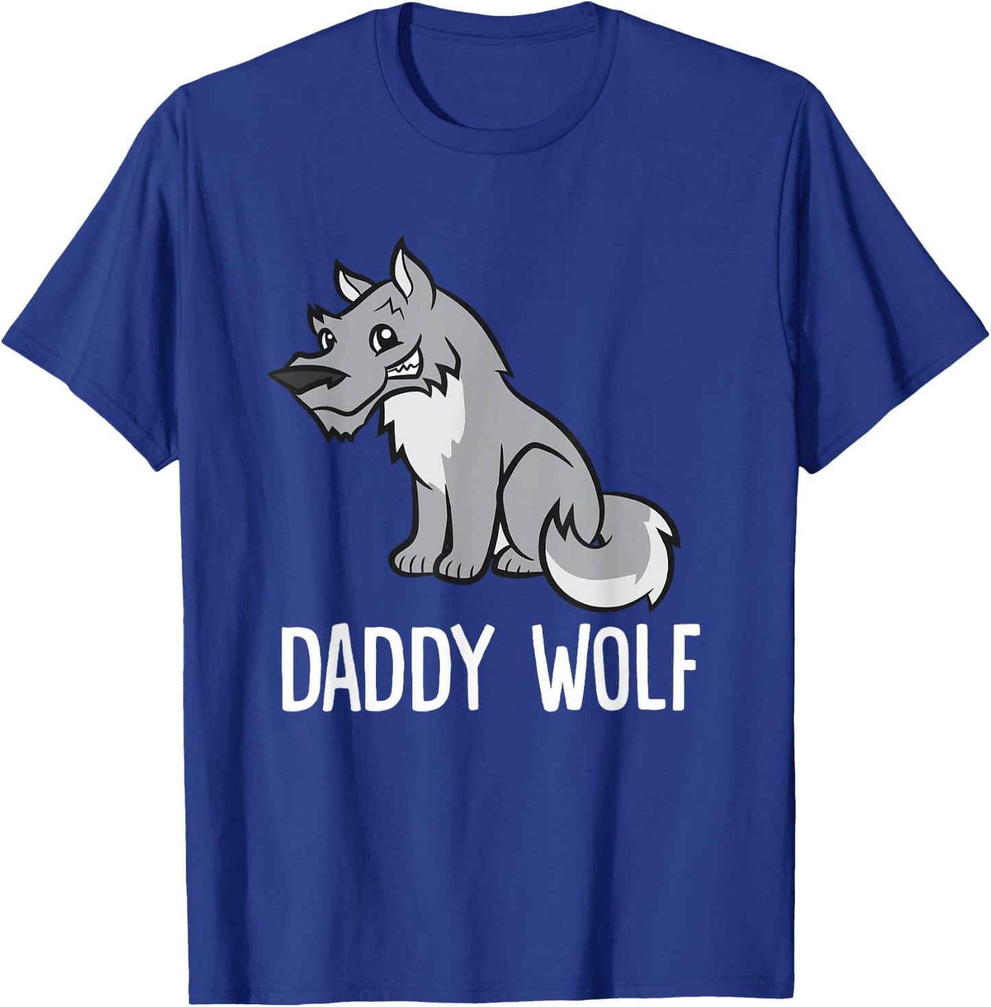 Funny Wolf Lover Daddy Wolf T-Shirt - T-Shirt | Royal