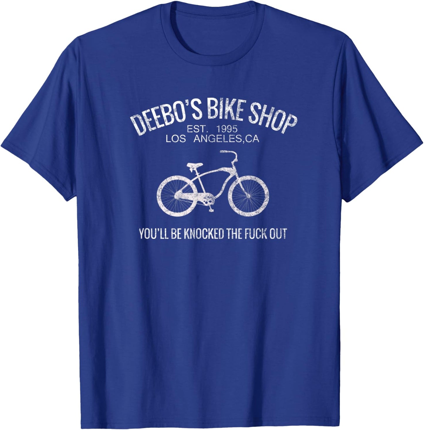 Bicycle 90's Retro Throwback Bike Shop for Cyclist T-Shirt - T-Shirt | Royal