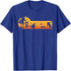 Retro Vintage Frisbee Golf Player Design | Disc Golf T-Shirt - T-Shirt | Royal