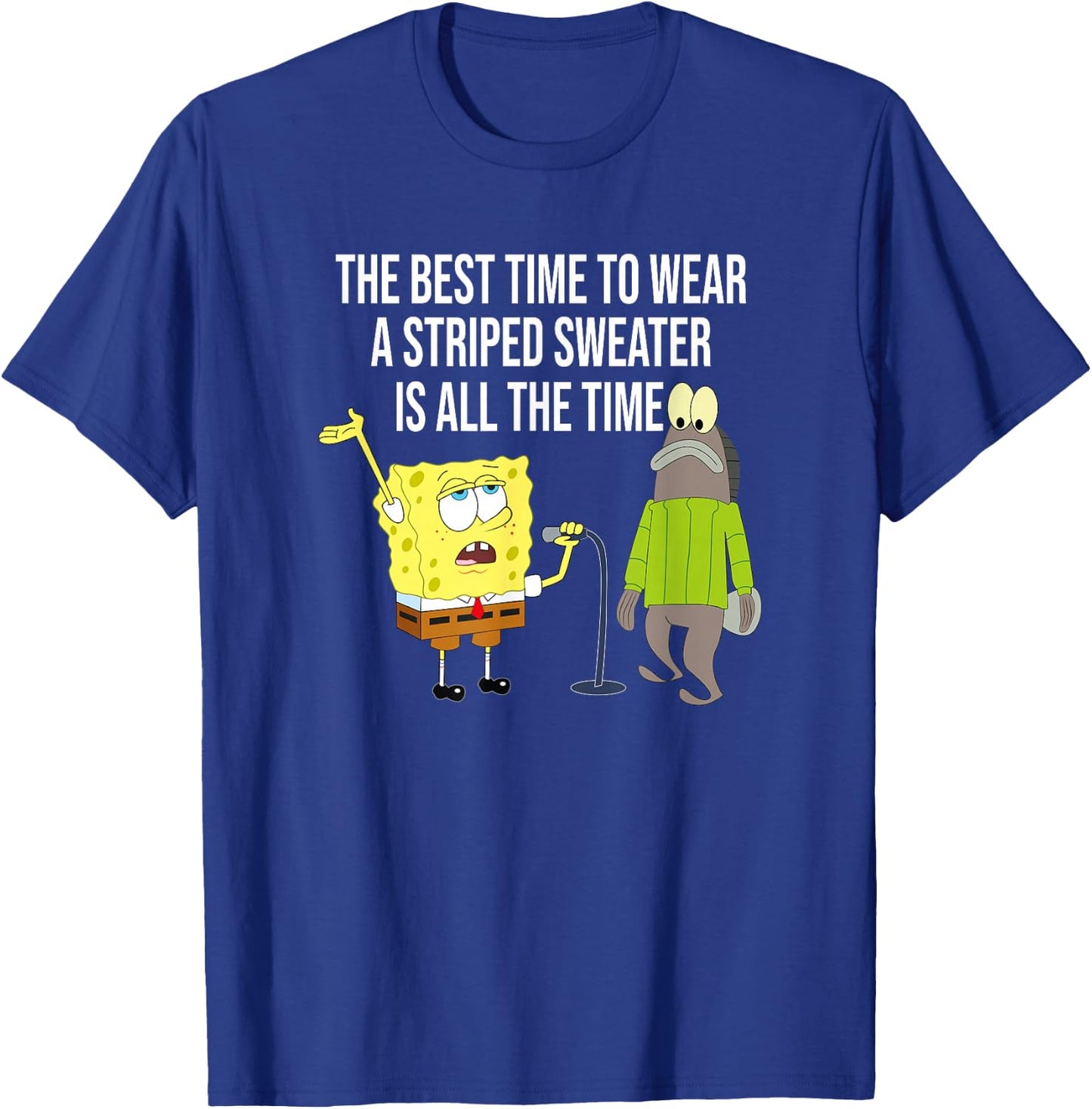 The Best Time to Wear a Striped Sweater T-Shirt - T-Shirt | Royal
