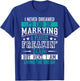 Husband I Never Dreamed I'd End Up Marrying A Perfect Wife Short Sleeve T-Shirt - T-Shirt | Royal