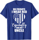 Red Friday For My Uncle Military Troops Deployed Wear T-Shirt - T-Shirt | Royal