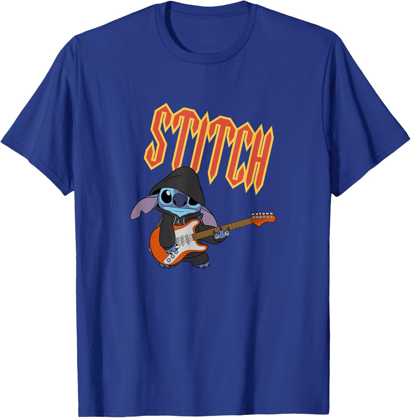 Disney Lilo & Stitch Playing The Guitar Sassy Stitch Poster T-Shirt - T-Shirt | Royal