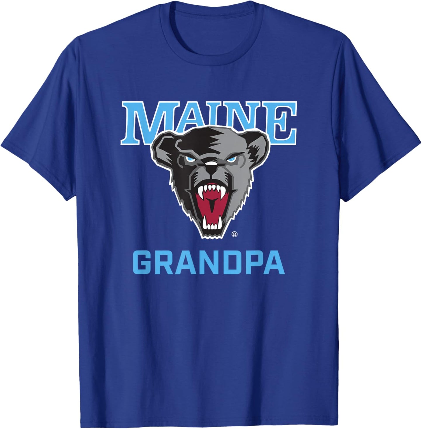 University of Maine Black Bears Arched Grandpa T-Shirt - T-Shirt | Royal