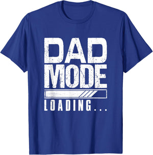 Dad Mode Loading Father's Day New Dad Parent Papa Men T-Shirt - T-Shirt | Royal