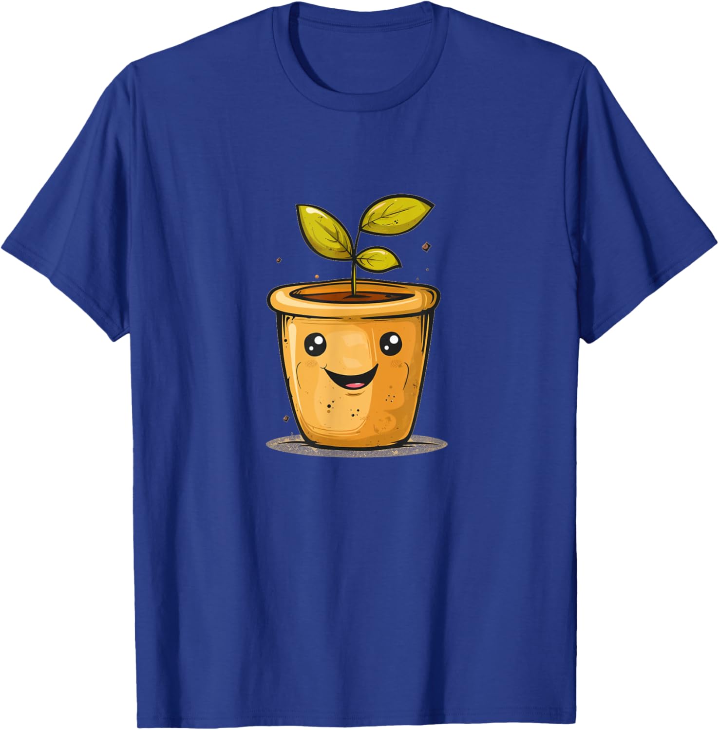 Nice Flower Pot Face T-Shirt - T-Shirt | Royal