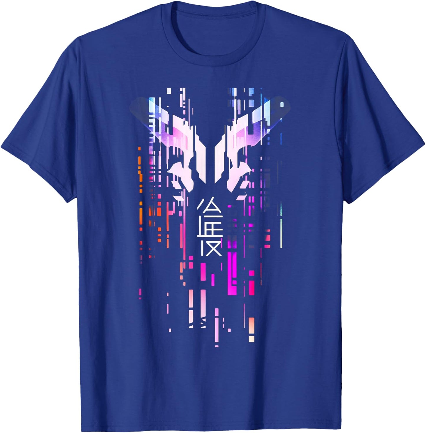 Futuristic Techwear Japanese Cyberpunk | Harajuku Streetwear T-Shirt - T-Shirt | Royal