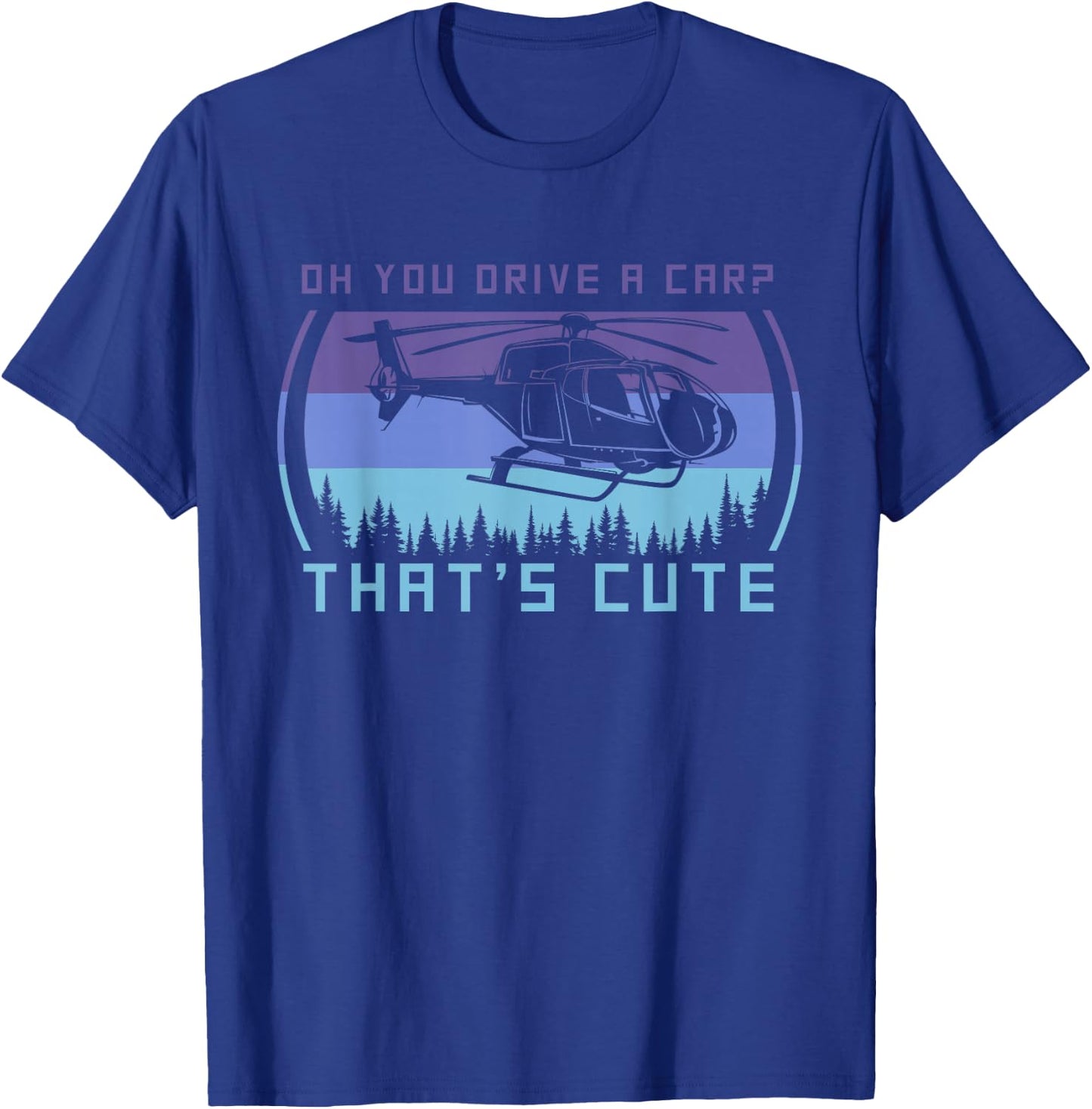 Helicopter Pilot Funny , Small, Black T-Shirt - T-Shirt | Royal