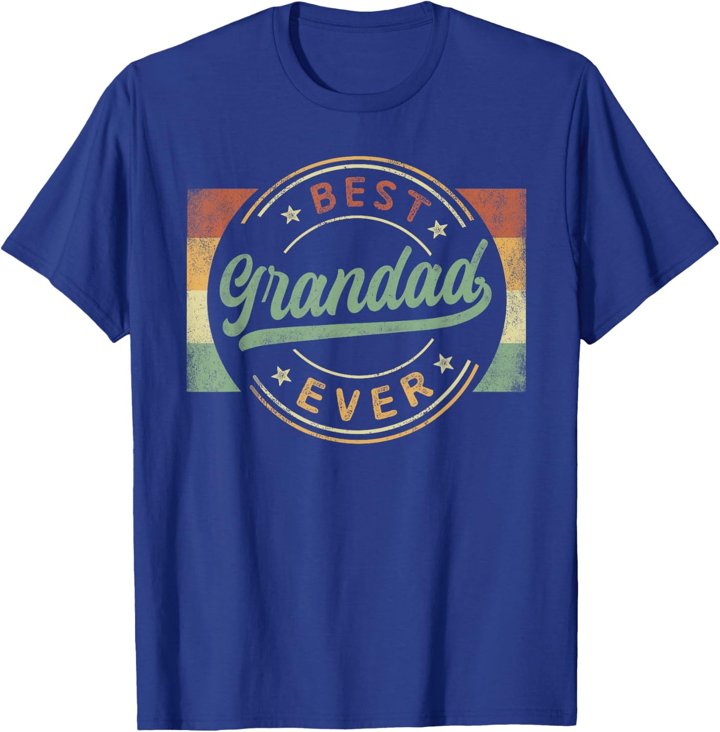 Best Grandad Ever Emblem Father's Day Grandad Gifts Grandpa T-Shirt - T-Shirt | Royal