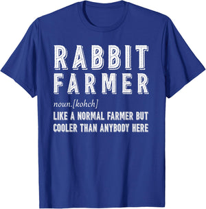 Rabbit Farmer Definition Gift T-Shirt - T-Shirt | Royal
