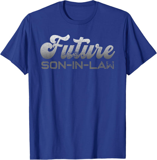 Future Son-In-Law Gift Wedding Engagement Vintage Retro T-Shirt - T-Shirt | Royal