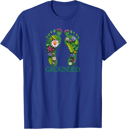 Earthed Barefoot Grounding T-Shirt - T-Shirt | Royal