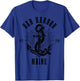 Bar Harbor Maine Anchor Vintage USA America Souvenir T-Shirt - T-Shirt | Royal