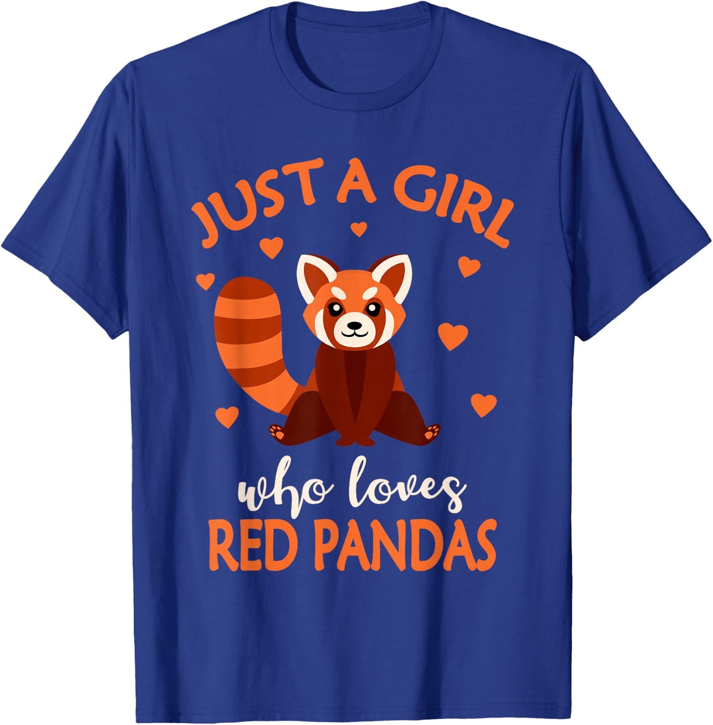 Just A Girl Who Loves Red Pandas Red Panda Girls Kids T-Shirt - T-Shirt | Royal