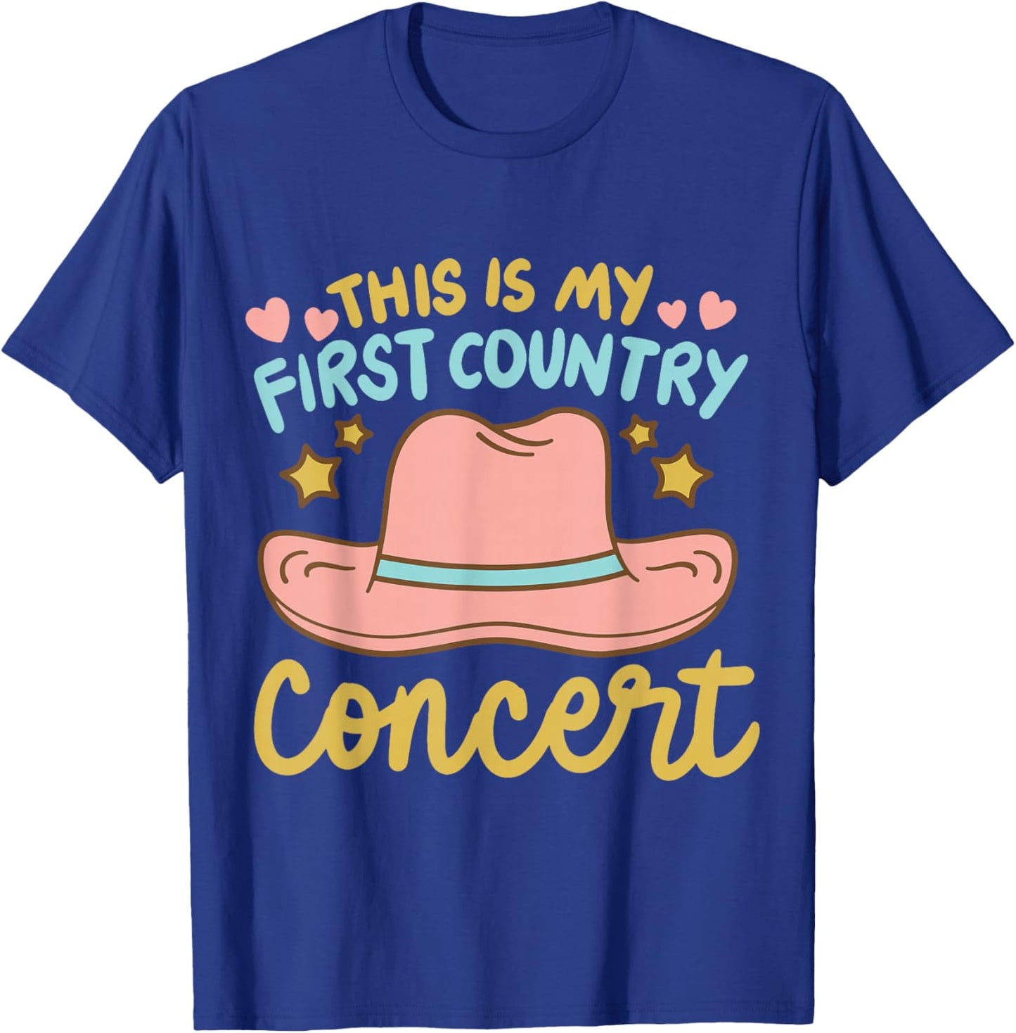 This is My First Country Concert T-Shirt - T-Shirt | Royal