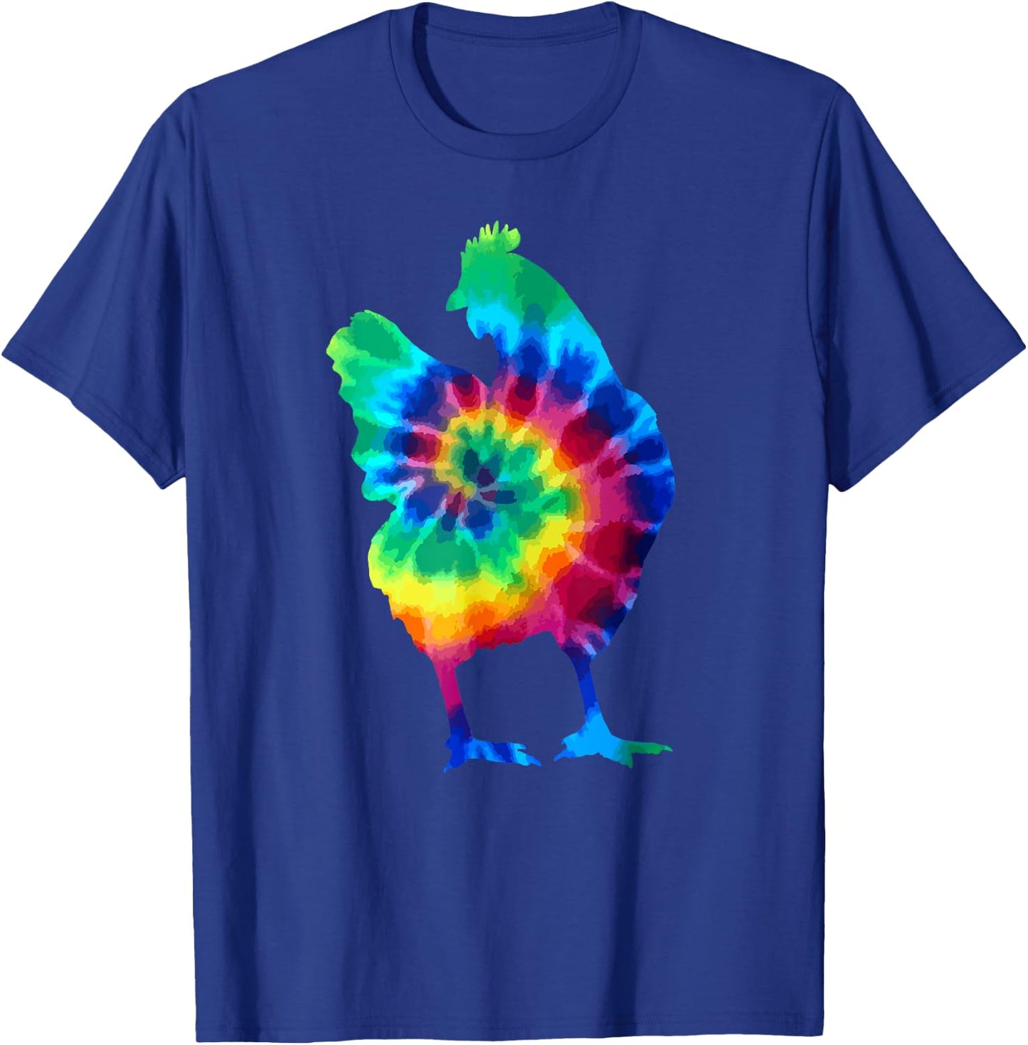 Chicken Tie Dye Vintage Hippie Chickens T-Shirt - T-Shirt | Royal